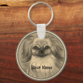 Porte-clés chien Rondo Pekingese (Recto)