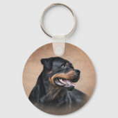 Porte-clés Chien Rottweiler (Recto)