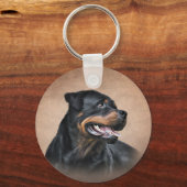 Porte-clés Chien Rottweiler (Recto)