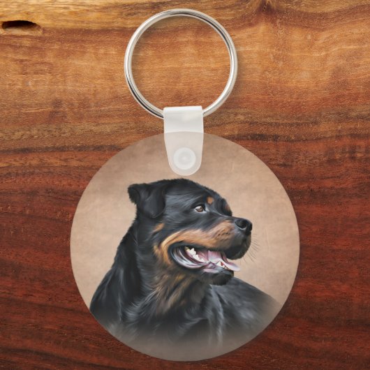 Porte-clés Chien Rottweiler (Recto)