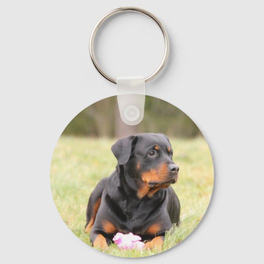 Porte-clés Chien Rottweiler (Recto)