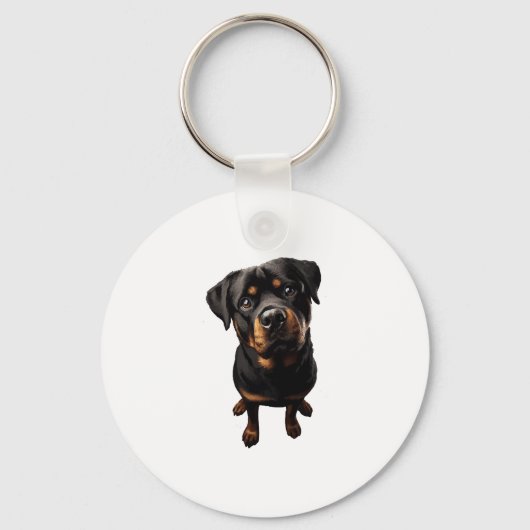 Porte-clés chien rottweiler (Recto)