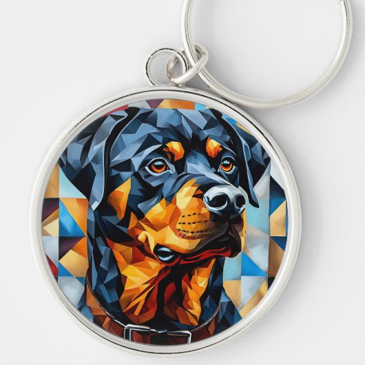 Porte-clés Chien Rottweiler (Devant)