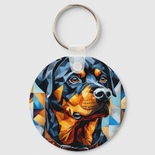 Porte-clés chien Rottweiler pour amateurs d'animau