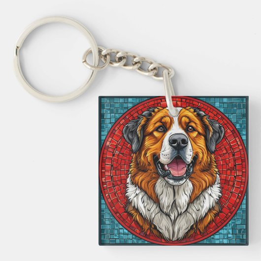 Porte-clés chien Saint-Bernard (Devant)