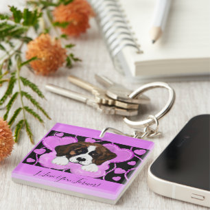 PORTE-CLÉS CHIEN SAINT BERNARD 