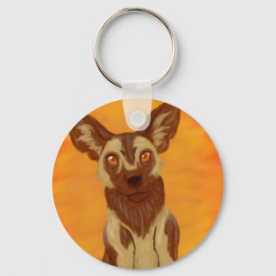 Porte-clés Chien sauvage africain