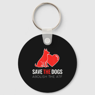 Porte-clés Chien Sauver Les Chiens Chien Conception De Coeur,