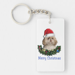 Porte-clés Chien Shih-Tsu articles de Noël