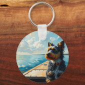 Porte-clés Chien sur un bateau (Recto)