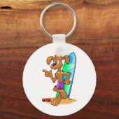 Porte-clés Chien surf (Recto)