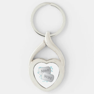 Porte-clés Chien Tags Armée Femme