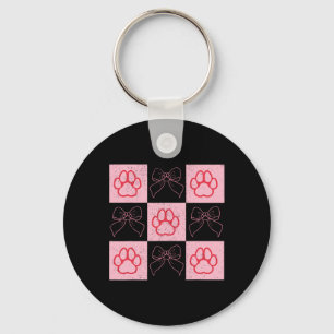 Porte-clés Chien Valentine Coquette Chien Chien Chien Paw Coe