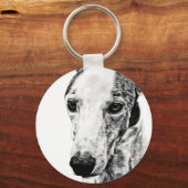Porte-clés Chien Whippet (Recto)