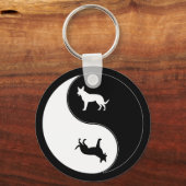 Porte-clés Chien Yin Yang (Recto)