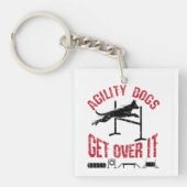 Porte-clés Chiens Agility Se Débarrassent (Devant)
