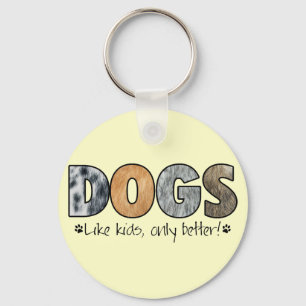 Porte-clés Chiens colorés Porte - clé