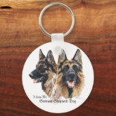 Porte-clés Chiens de berger allemands (Recto)