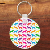 Porte-clés Chiens de berger Arc-en-ciel (Recto)