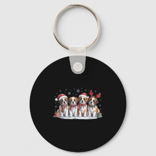 Porte-clés Chiens de Noël Saint-Bernard Amateurs de Chiens Dr
