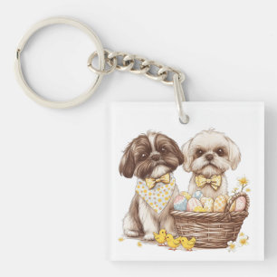 Porte-clés Chiens de Pâques Chih Tzu