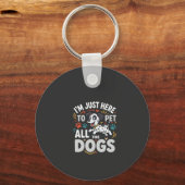 Porte-clés Chiens Drôles Amoureux Des Animaux Vector (Recto)