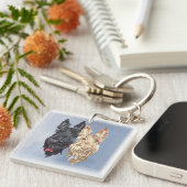 Porte-clés Chiens écossais (Devant Droit)