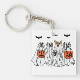 Porte-clés Chiens Éffrayants d'Halloween amusants - Chiens fa