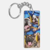 Porte-clés Chiens et Chats Diplômés en Photomaton (Devant gauche)