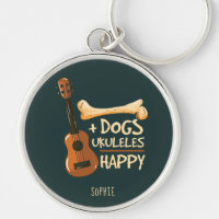 Chiens et Ukuleles me rendent heureux Personnalisé