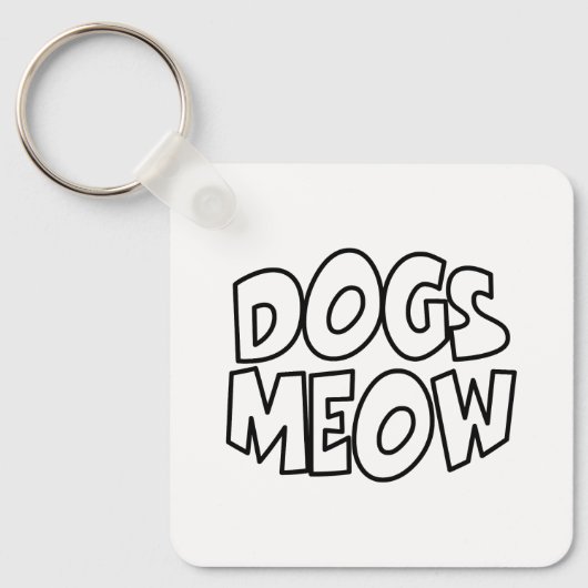 Porte-clés Chiens Meow (Recto)