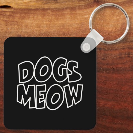 Porte-clés Chiens Meow (Verso)