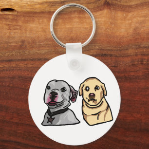 Porte-clés Chiens Mignons Mèmes