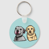 Porte-clés Chiens Mignons Mèmes (Recto)