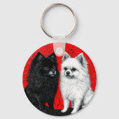 Porte-clés chiens spitz japonais (Verso)