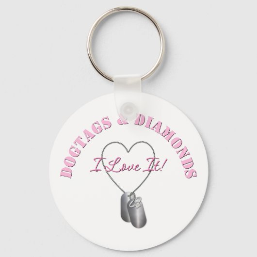 Porte-clés ChienTags & Diamants (Recto)
