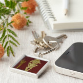 Porte-clés Chiffre anthropomorphe d'un guerrier (Côté)