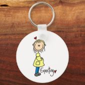 Porte-clés Chiffre de bâtonnet attendu pour le bébé (Recto)