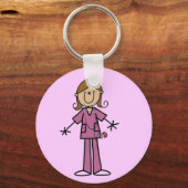 Porte-clés Chiffre de la peau moyenne Infirmière (Recto)