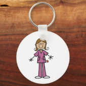 Porte-clés Chiffre de la peau moyenne Infirmière (Recto)