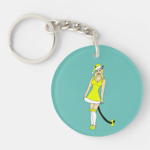 Porte-clés Chiffre de Noël jaune