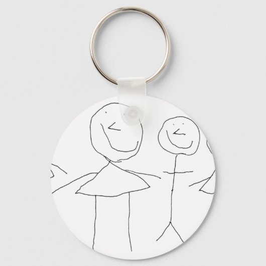 Porte-clés Chiffres 4 bâtons (Recto)