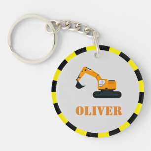 Porte-clés Chiffres de construction pour garçons personnalisé