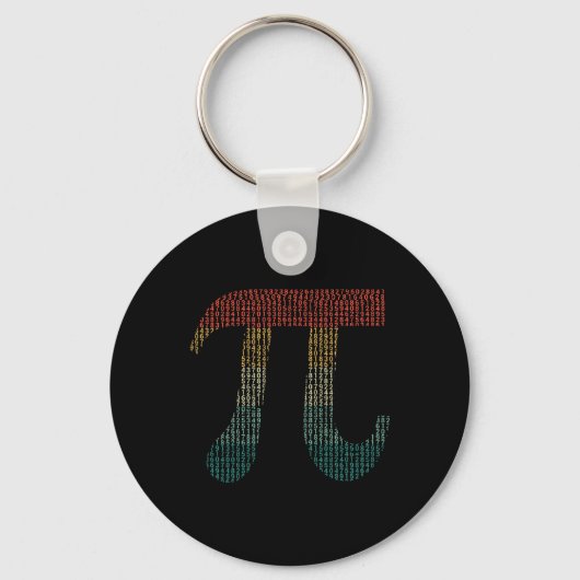 Porte-clés Chiffres de Pi dans les nombres du code source Pi (Recto)