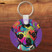 Porte-clés Chihuahua Art (Recto)