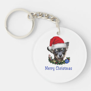 Porte-clés Chihuahua cadeaux de Noël