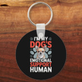 Porte-clés Chihuahua Dog Emotional Suprt Human (Recto)