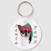 Porte-clés Chihuahua Père Noël Paws (Verso)
