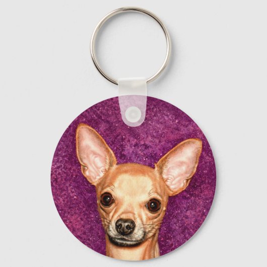 Porte-clés Chihuahua Portrait (Recto)