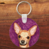 Porte-clés Chihuahua Portrait (Recto)